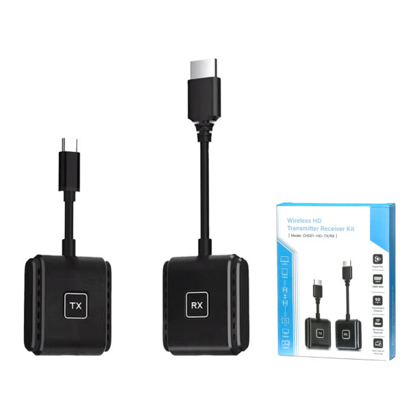 50M Type-C (CHD01) Wirlles HDMI 1080P Video Transmitter Recive Kit