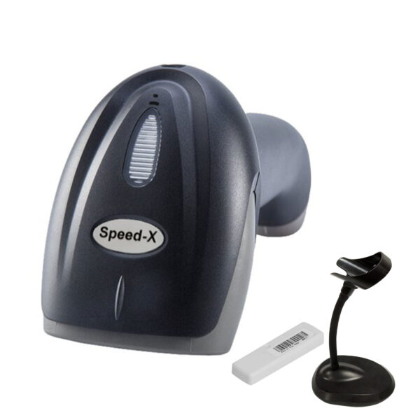 Speed-X 60D 2D Wireless 2.4Ghz Barcode Scanner With Stand
