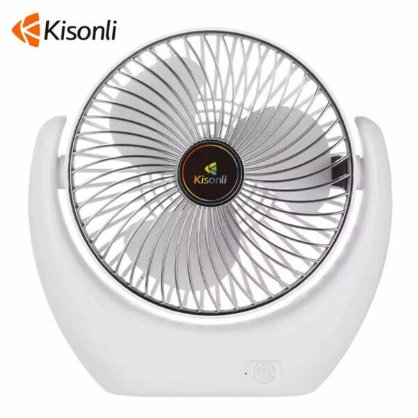 Kiosonli F105 Desktop Cooling Fans Rechargeable Battery